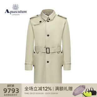 Aquascutum 立领上衣棉质男外套风衣Q4901EM031 雅格狮丹秋冬新款