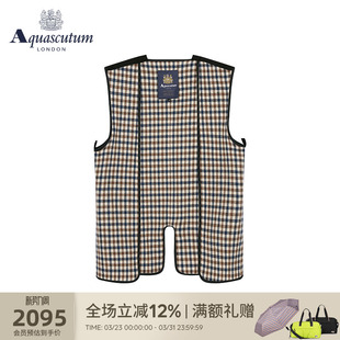 可搭配风衣Q4547EM011 背心马甲无袖 Aquascutum 雅格狮丹春夏男士