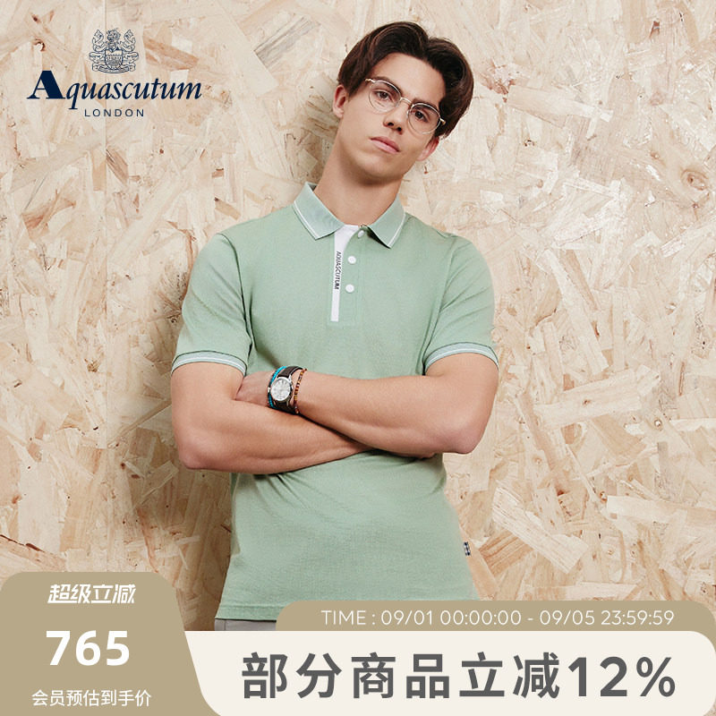 【100%棉】男短袖T恤商务POLO衫图片