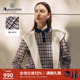 女英伦风纯棉长袖 Aquascutum 雅格狮丹秋冬新品 格纹翻领POLO气质