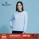 女装 Aquascutum 雅格狮丹春夏新品 宽松字母绣花套头圆领卫衣气质