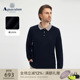 商务休闲纯棉格纹领POLO衫 男士 通勤 雅格狮丹秋冬新品 Aquascutum