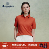 Aquascutum 气质 T恤Polo衫 雅格狮丹春夏新品 女士商务休闲翻领短袖