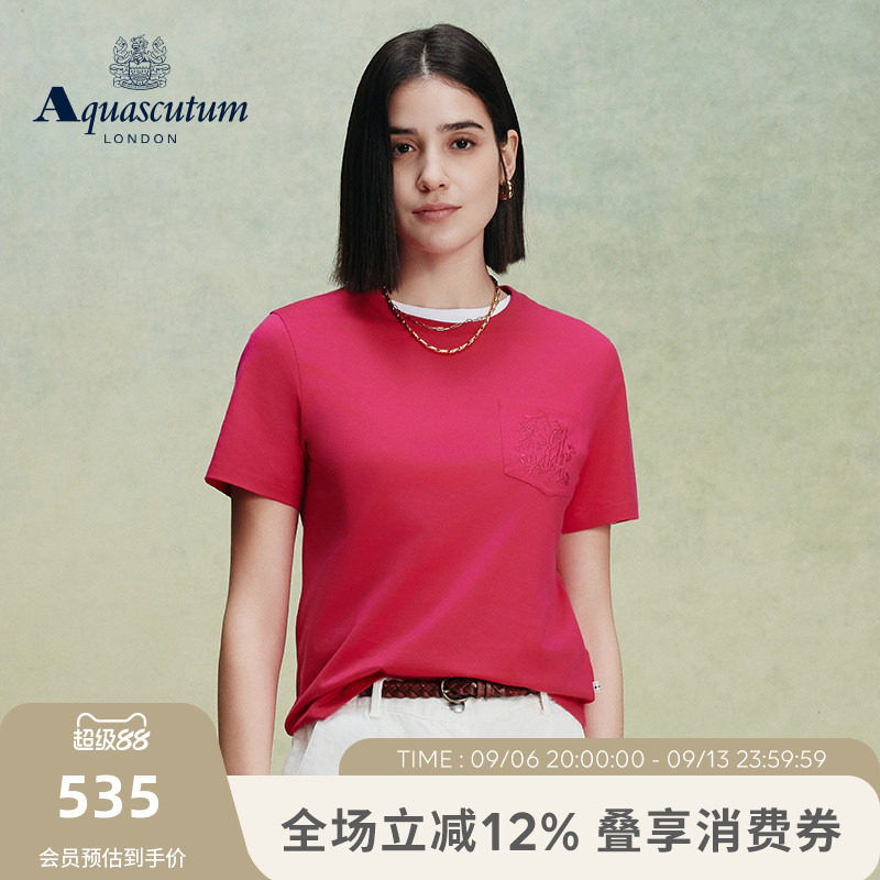 【100%棉】女纯棉圆领短袖T恤图片