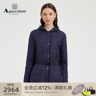 绗缝连帽短款 女士时尚 棉服外套气质 雅格狮丹秋冬新品 Aquascutum