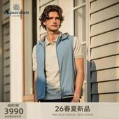立领可脱卸帽修身 男士 休闲马甲 雅格狮丹2026春夏新品 Aquascutum