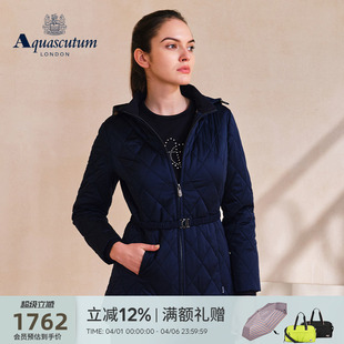 Aquascutum 时尚 女修身 双防棉服外套Q5050EL061 雅格狮丹秋冬新品