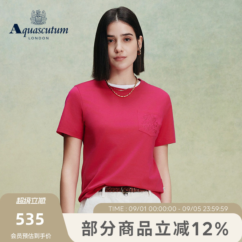 【100%棉】女纯棉圆领短袖T恤图片