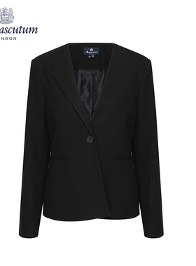 Aquascutum/雅格狮丹春秋新款女外套修身正装常规西装Q3817EL081