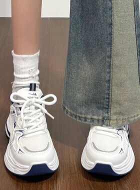 回力女鞋厚底老爹鞋女款2025春季新款网面透气百搭运动鞋休闲女鞋