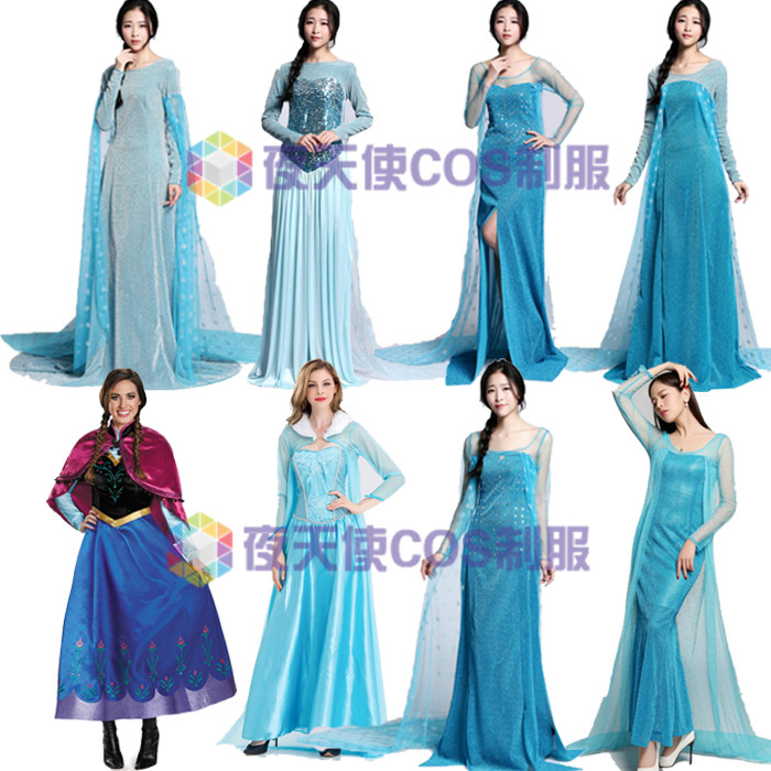艾莎女王万圣节灰姑娘服装