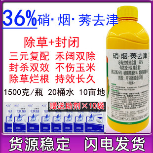 玉米除草剂36%硝烟莠去津高含量玉米田苗后除草剂禾阔双除封杀性