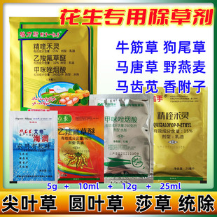 花生苗后专用除草剂乙羧氟草醚甲咪唑烟酸精喹禾灵禾阔双除