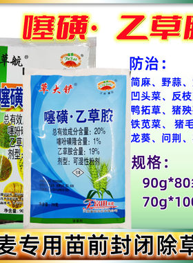 噻吩磺隆乙草胺小麦田
