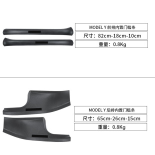 适用于焕新Y门槛条碳钎纹modelYL3/y特斯拉前后门槛防尘护板配件