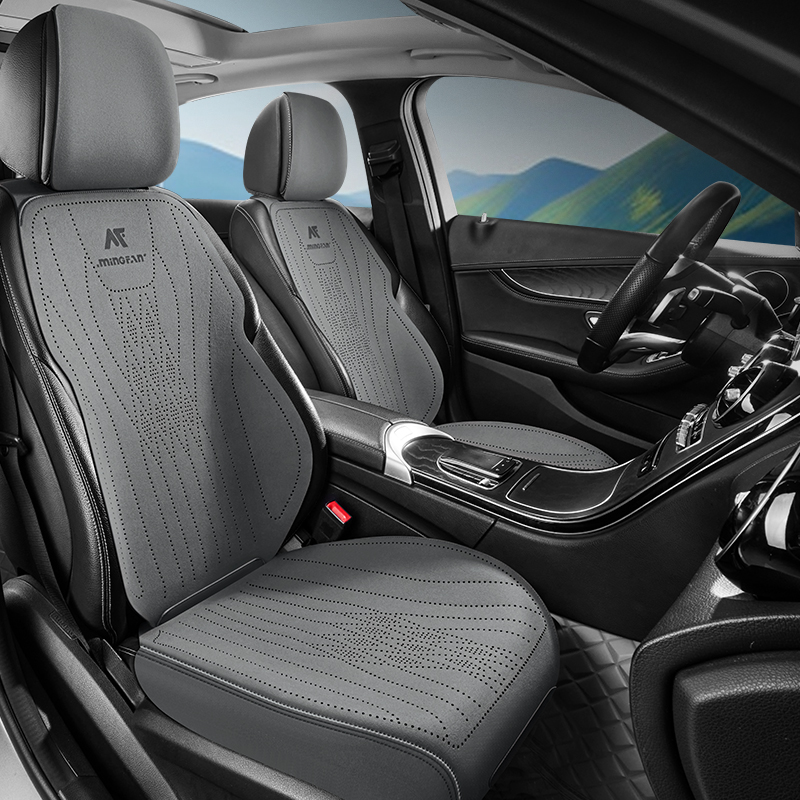 汽车坐垫四季通用高级感翻毛皮马鞍垫冬季半包座椅垫套小蛮腰座垫