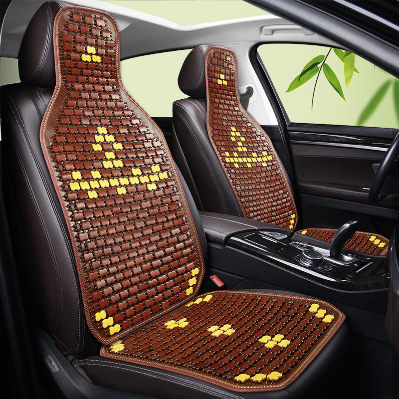 汽车竹片坐垫夏季凉垫夏天竹子透气单片麻将凉席座垫货车面包小车