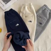 棉裤 童装 宝宝小童工装 休闲裤 儿童加绒长裤 25冬男童潮牌保暖卫裤