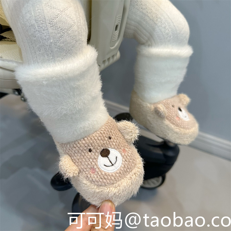 秋冬新生婴儿0-1岁男女宝宝卡通加厚鞋袜一体不掉跟加绒护脚棉鞋,童鞋/婴儿鞋/亲子鞋,婴儿步前鞋/袜鞋,淘宝优惠券,粉丝福利购,淘宝优惠卷