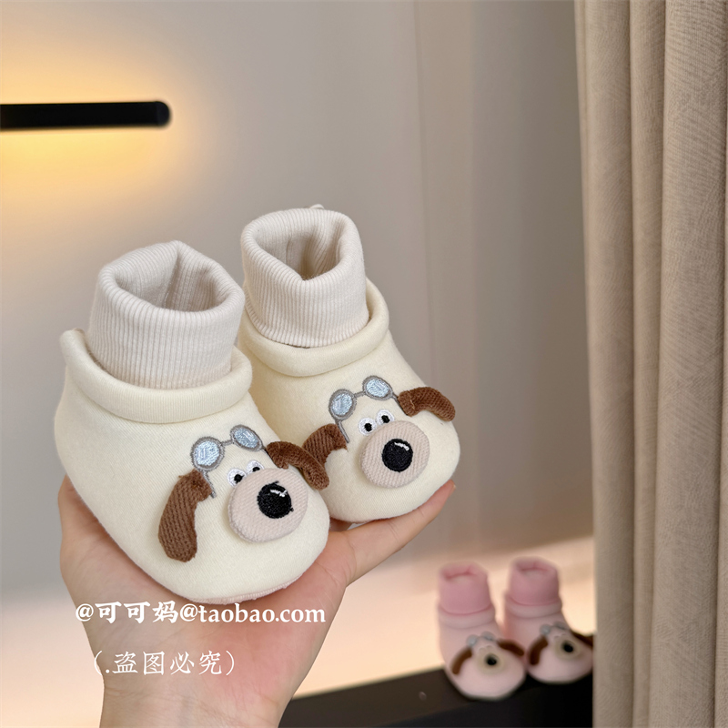 保暖0-1岁加厚防掉软底鞋袜