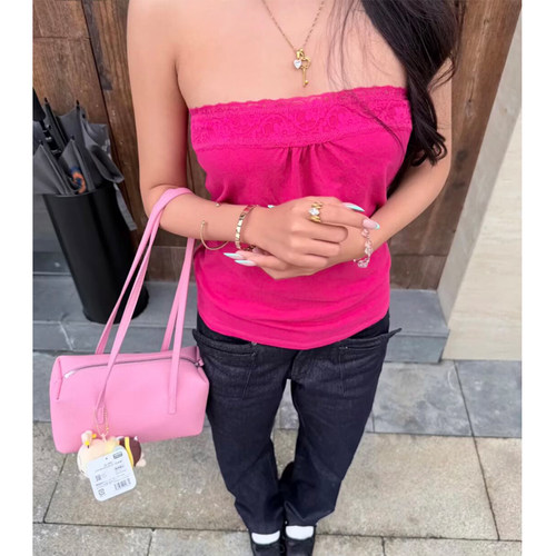 Brandybm蕾丝抹胸背心辣妹风