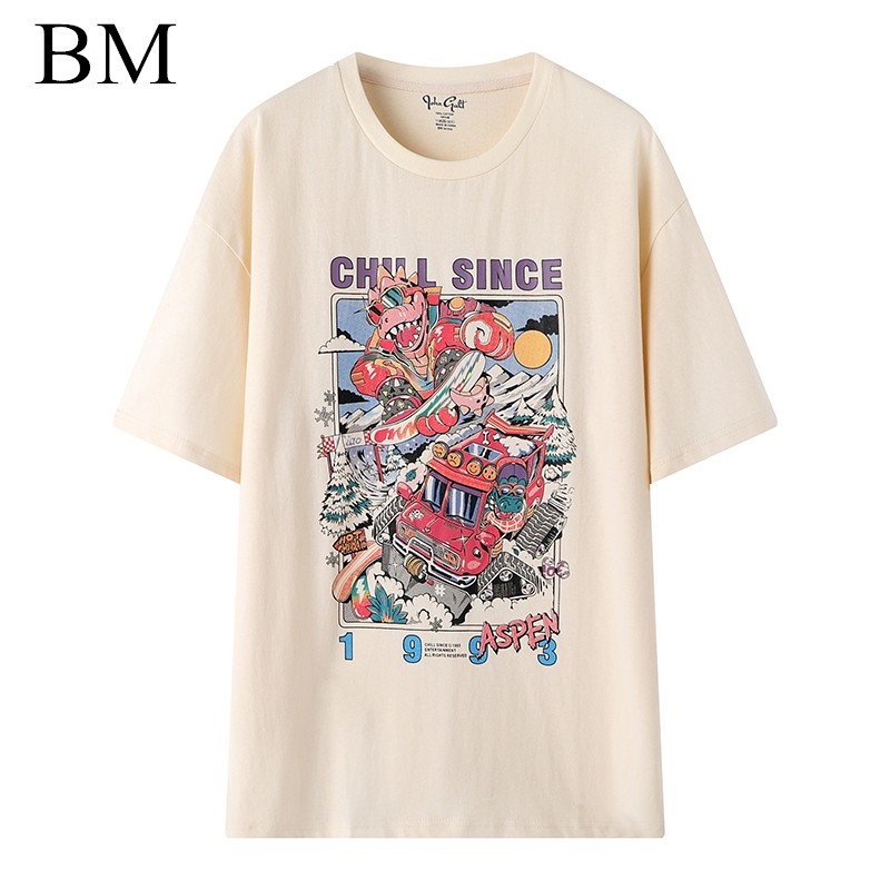 Brandy Girl新款美式复古卡通印花纯棉t恤 bm宽松百搭短袖上衣女,女装/女士精品,T恤,淘宝优惠券,粉丝福利购,淘宝优惠卷