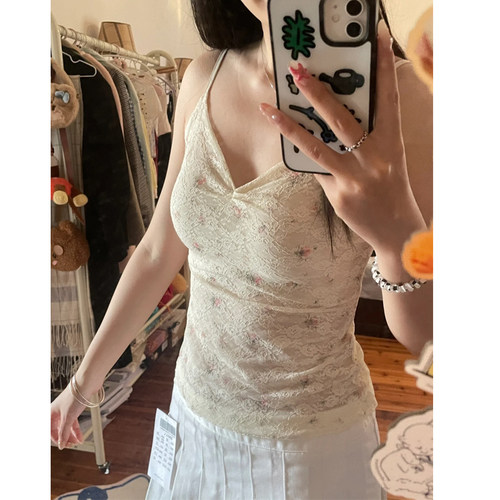 Brandybm纯欲风蕾丝吊带背心女