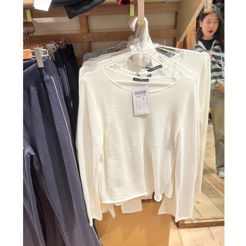 Brandybm新款纯棉圆领针织衫