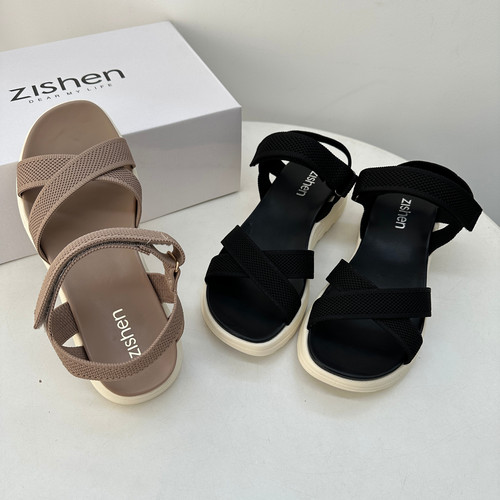 外贸尾货厚底防滑凉鞋