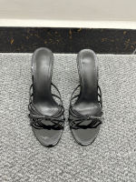 Large-sized round-toed open-toe high heels for foreign trade, versatile and stylish, with thin straps, light and breathable, and thin heels that are anti-slip fashion slippers thumbnail 5