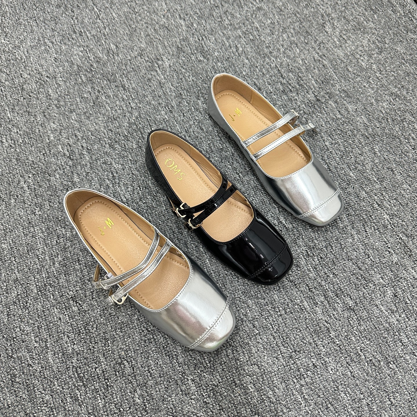 外贸撤柜一字扣平底单鞋柔软舒适简约百搭方头防滑大码玛丽珍女鞋,女鞋,玛丽珍鞋,淘宝优惠券,粉丝福利购,淘宝优惠卷