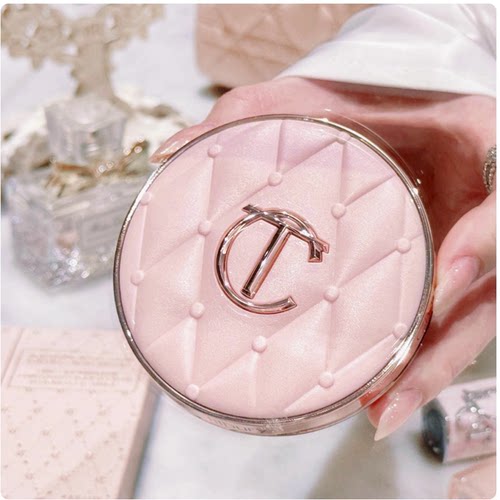 新品CT粉气垫试色小样绮梦微光枕边话水光细腻遮瑕持妆修颜水感