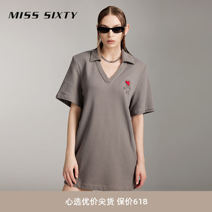 Haring T恤女V领 跨界合作系列2024夏季 Keith Sixty 新款 Miss