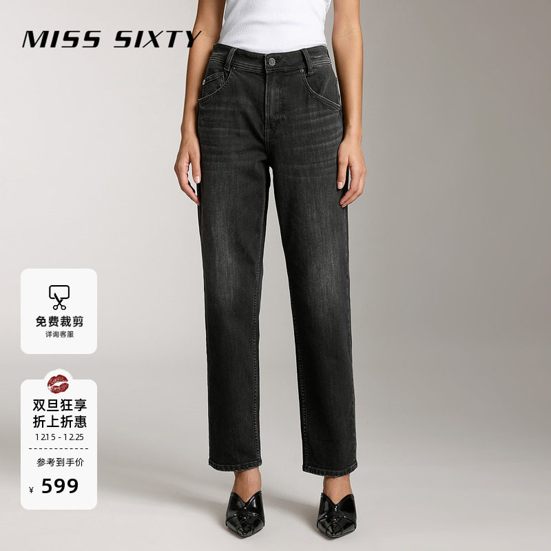 【进口牛仔面料】Miss Sixty牛仔裤复古显瘦百搭女低腰九分