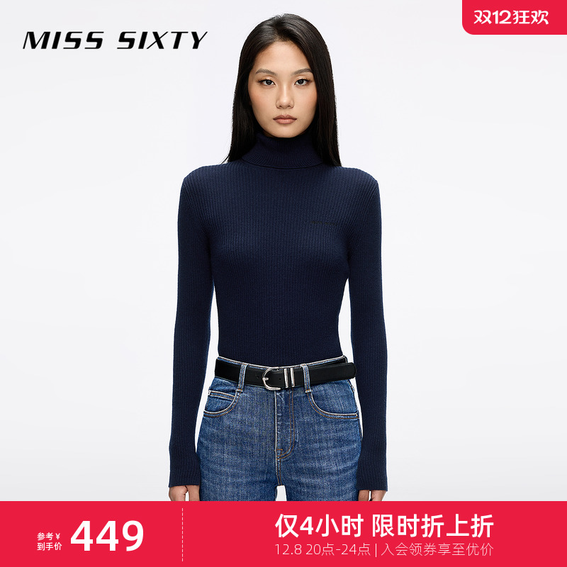 【限时折上折】【保暖羊毛羊绒】MissSixty25秋款针织衫长袖毛衣