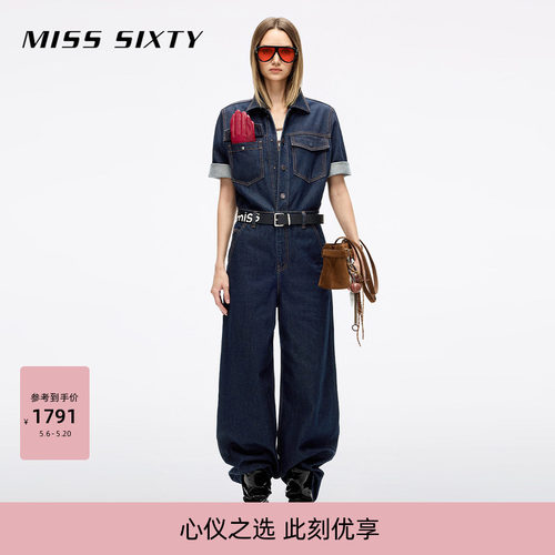 MissSixty牛仔工装连体裤