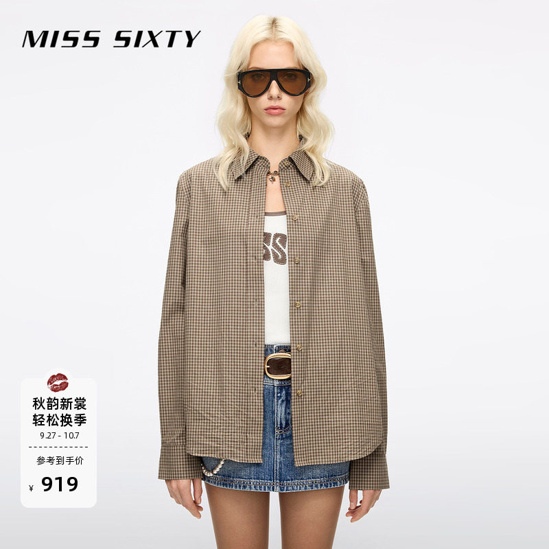 MissSixty格子长袖衬衫