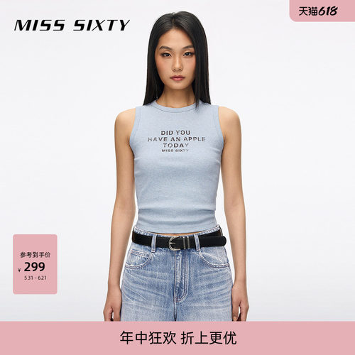 MissSixty印花无袖T恤