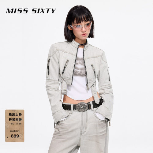 MissSixty立领短款牛仔外套