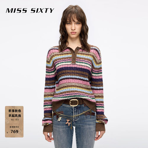 MissSixty条纹针织衫