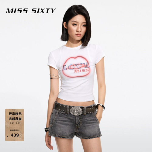 MissSixty正肩唇印T恤