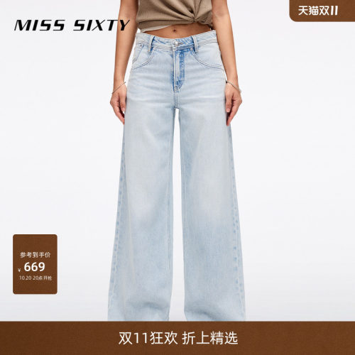 MissSixty宽松阔腿牛仔裤