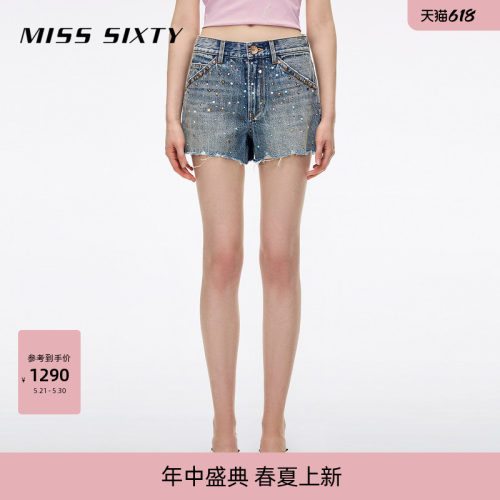 MissSixty彩钻牛仔短裤