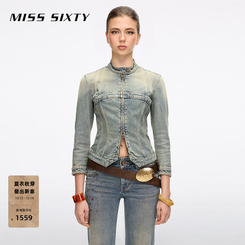 MissSixty撞钉牛仔外套