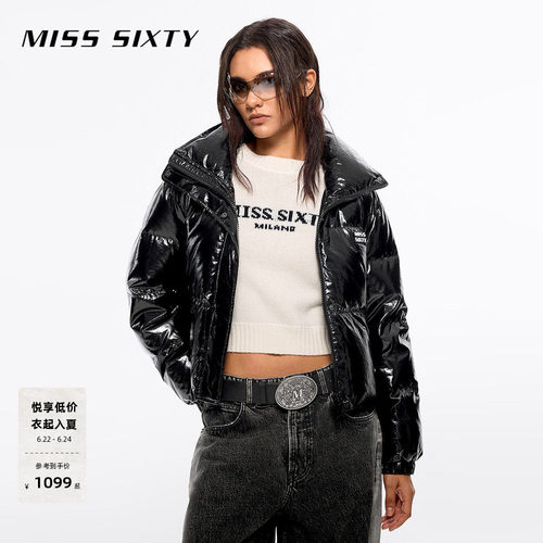 MissSixty立领亮面短款羽绒服