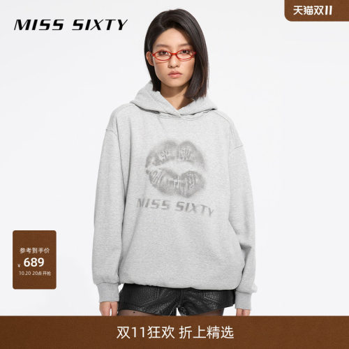 MissSixty休闲连帽印花卫衣