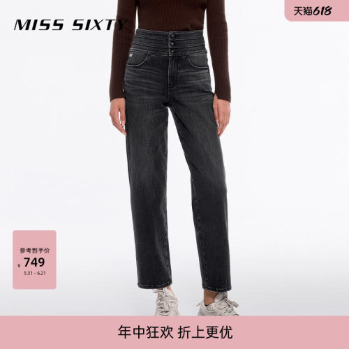 MissSixty含羊绒三环腰牛仔裤