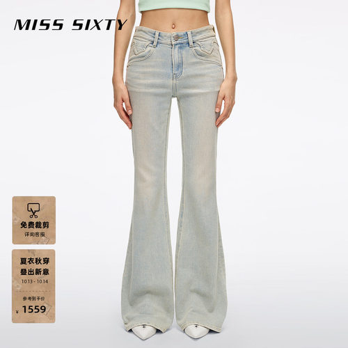MissSixty做旧喇叭牛仔裤