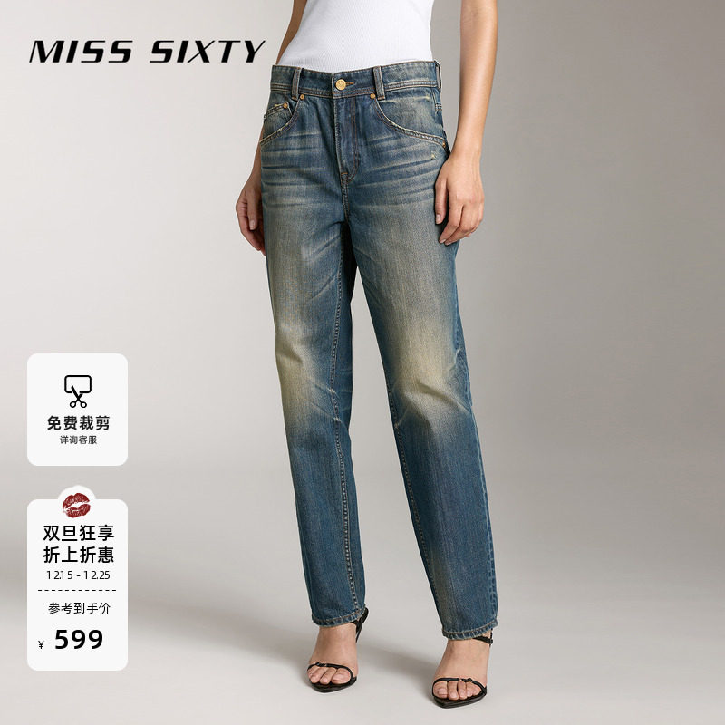 MissSixty复古水洗低腰牛仔裤