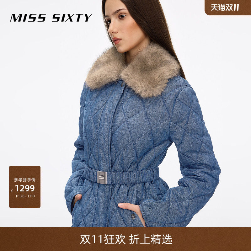 【90鸭绒】【可拆卸毛领】Miss Sixty2026秋季新款牛